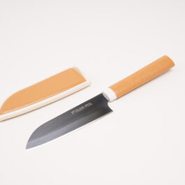 Fruit Knife with Protective Blade Cover（Yellow）