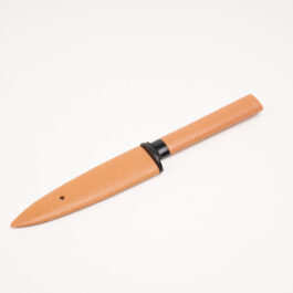 Fruit Knife with Protective Blade Cover（Brown）