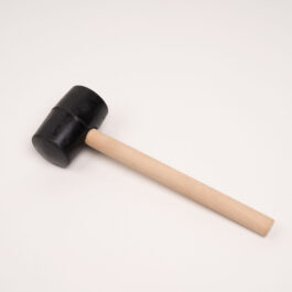 8oz Rubber Mallet Hammer With Wood Handle